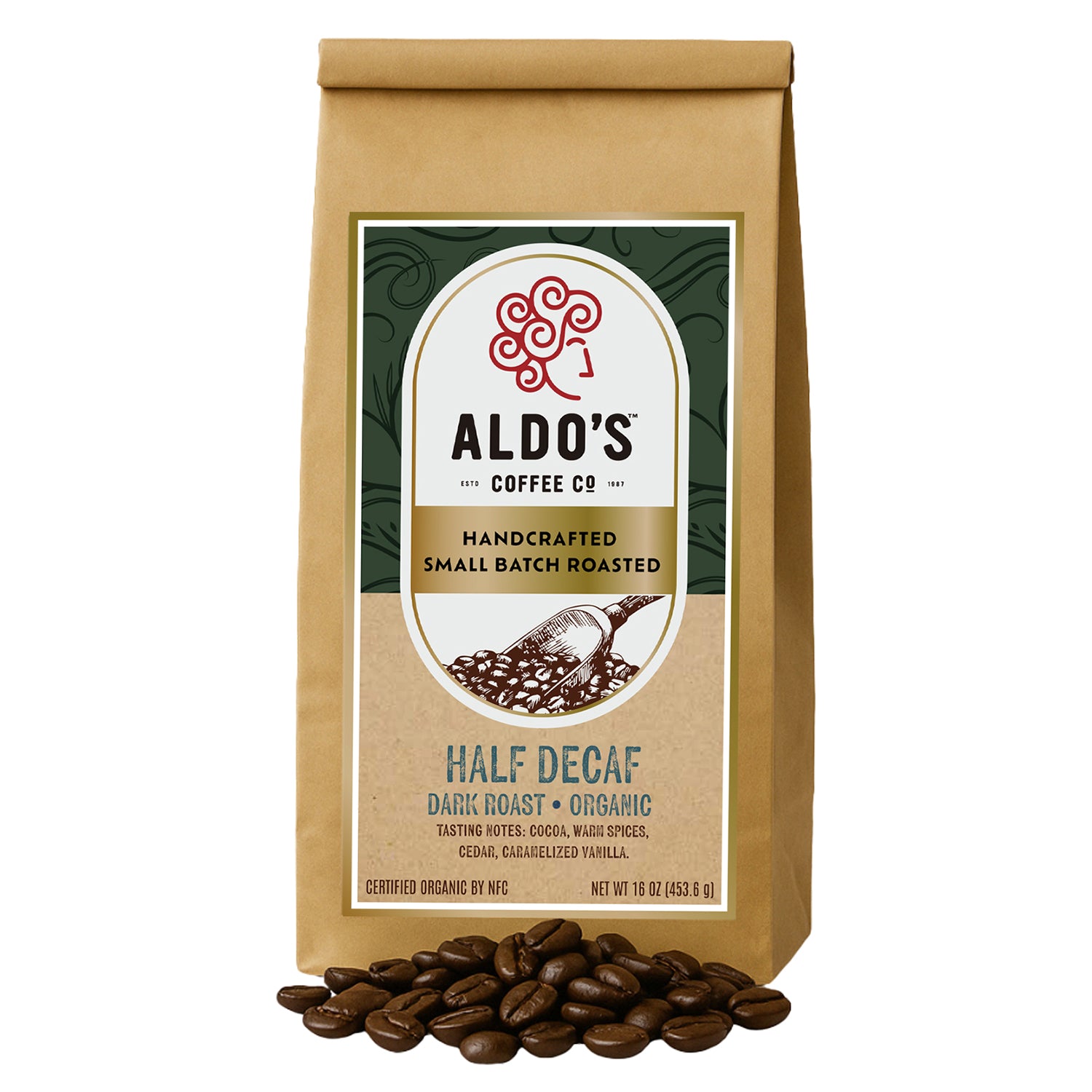 Half Decaf — USDA Organic Dark Roast Coffee Blend