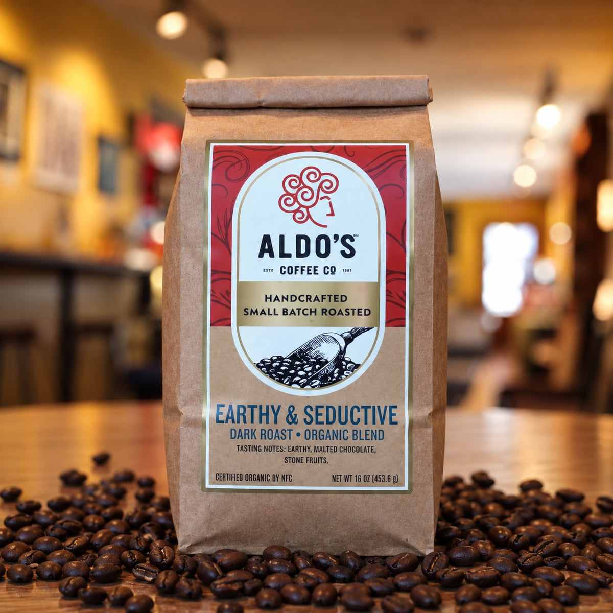 Earthy & Seductive — USDA Organic Dark Roast Coffee Blend