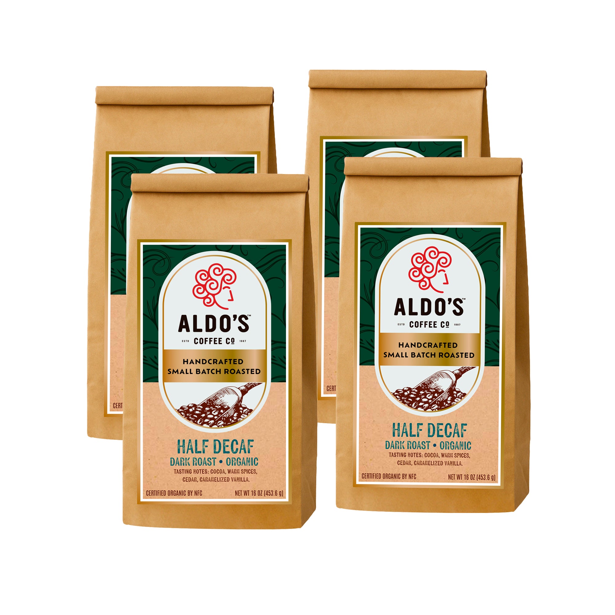Half Decaf — USDA Organic Dark Roast Coffee Blend