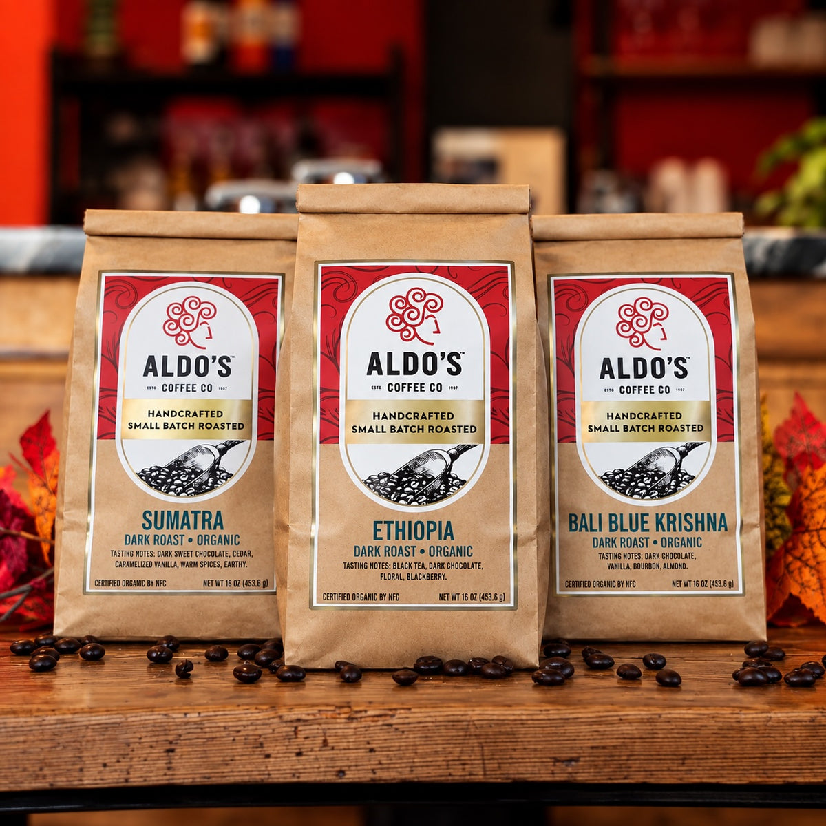Perfect Start Trio — USDA Organic Dark & Medium Roast Coffee